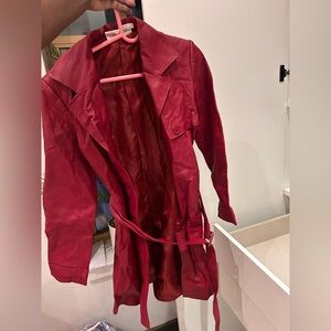 Vintage Women's Red Trench Coat